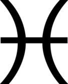 Símbolo signo Piscis Símbolo signo Piscis
